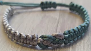 DIY How to make an infinity knot braceletMacrame style bracelet [upl. by Anirol]