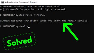 Fix windows resource protection could not start the repair service error in windows 11108 [upl. by Reedy]