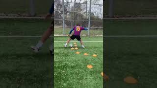 TOP 5 drills🔥to improve dribbling footballskills soccer football skills skill footwork [upl. by Renata]