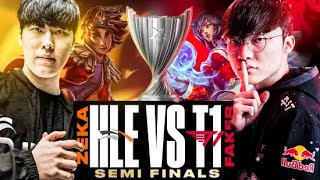 FAKER VS ZEKA  T1 VS HLE SEMIFINALS  LCK SPRING 2024  CAEDREL [upl. by Nurse]