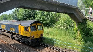 Class 66  66701  GB Railfreight  GBRf [upl. by Nitsoj460]