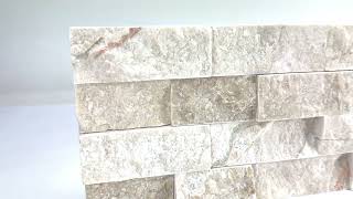 Linen Ledgestone panelized natural stone [upl. by Ziwot]