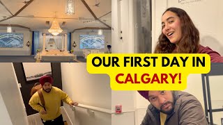 OUR FIRST DAY IN CALGARY  New city  Exploring Alberta  Daily vlogs with Gursahib and Jasmine [upl. by Leann]