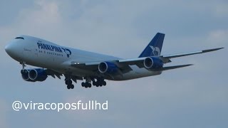 Pouso Boeing 7478F PANALPINA Viracopos Campinas [upl. by Fabien824]