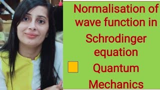 Normalisation of wave function in Quantum mechanics BSC final year 2 nd unit Quantum mechanics [upl. by Nevyar361]