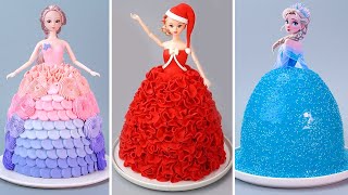 30 DISNEY Princess Doll Cake Recipes  Tsunmai Cake  How To Make Chocolate Cake Ideas [upl. by Annaiuq]