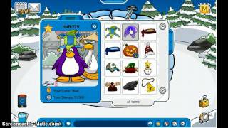 Club PenguinMy Inventory [upl. by Felicio954]