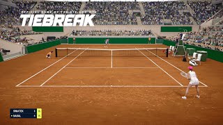 TIEBREAK  Rafael Nadal Vs Iga Swiatek I Roland Garros I Expert Difficulty PS5 [upl. by Duer]