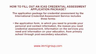 How to fill out an ICAS credential assessment application package [upl. by Akahs]