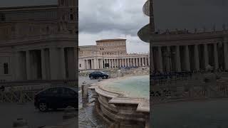 Fontana di Piazza San Pietro Città del vaticano vatican cittadelvaticano roma rome italy [upl. by Ytoc]