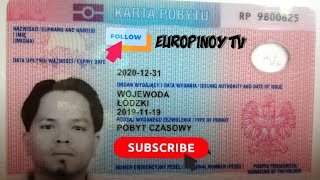 KARTA POBYTU  TEMPORARY RESIDENCE CARD RENEWAL  EUROPINOY TV [upl. by Okuy]