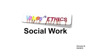 Social Work Values amp Ethics [upl. by Letsyrhc]