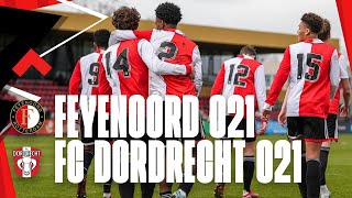 Next round 🏆  Highlights Feyenoord O21  FC Dordrecht O21  FA beker 20222023 [upl. by Ahsiyk825]