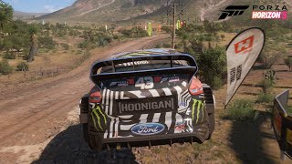 GYMKHANA 9 FORD FOCUS RS RX  LAGO AZULADO HORIZON RALLY  FORZA HORIZON 5 [upl. by Erbas975]