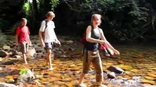 Family Adventure Vacations at Ian Andersons Caves Branch Jungle Lodge Belize [upl. by Ahsropal218]