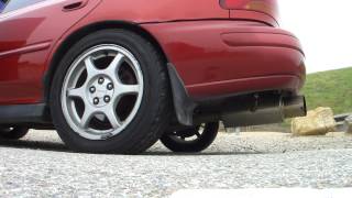 Subaru Impreza 25RS Tsudo N1 full catback exhaust AND UEL unequal length headers [upl. by Aynotel]