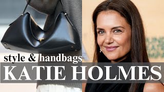 Katie Holmes LaidBack Style amp Handbags feat Khaite Chanel Toteme YSL APC amp More [upl. by Atilemrac955]