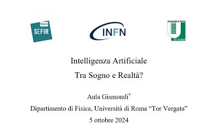 Intelligenza Artificiale  tra Sogno e Realtà [upl. by Enilorac]