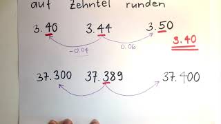 Runden mit Dezimalzahlen  5Klasse [upl. by Erdua]