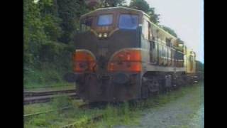 CIE Irish Rail 141 class loco number 159 idle on a ballast train [upl. by Nylasoj592]