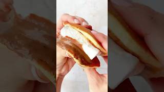 6 Second Pancake S’mores smores pancakes asmr [upl. by Amlas]