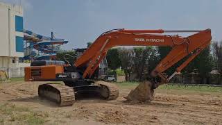 Tata Hitachi ex 210 lc excavator examine for repair and brushing tatahitachiexcavator automobile [upl. by Eirrehs]