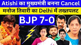 Atishi Delhi CM  Raghav Chadha in action  Manoj Tiwari big win  Loksabha election results live [upl. by Adihsar]