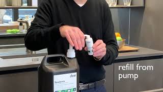 How to  refill Dew hand sanitiser [upl. by Cord]