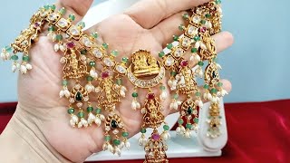 Vihaa Collections Bridal jewellery Victorian jewellery Guttapusalu long whats app 8498910033 [upl. by Aneryc]