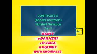 LLB AUDIO NOTES  CONTRACTS II  PART 2 VIDEO  BAILMENT  PLEDGE  AGENCY WITH EXAMPLES [upl. by Anatnas]