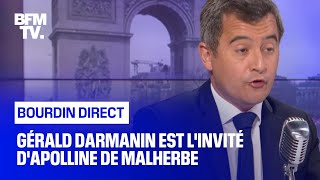 Gérald Darmanin face à Apolline de Malherbe en direct [upl. by Lynea]