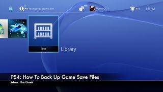 PS4 How To Back Up Game Save Files To External Drive [upl. by Weitman]