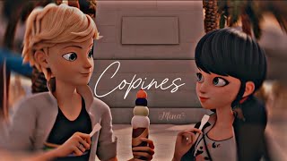 Copines Adrienette AMV  Copines Song lyrics by Aya NAKAMURA MLB games ❤️ [upl. by Moureaux]