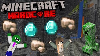 Hardcore Minecraft 118 New Iron Ore Vein 7 Diamonds and Near Death  Ep 6 [upl. by Ilowell]