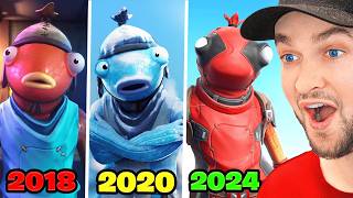 Evolution of Fishstick in All Fortnite Trailers amp Cutscenes [upl. by Namso]