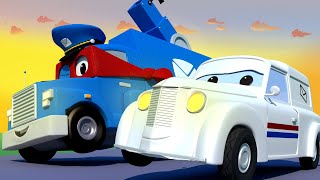 Carl le Super Truck  Le SUPER CAMION DE LA POSTE  La Ville des Voitures 🚓 🚒 Dessin animé [upl. by Granger]