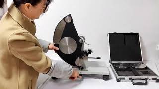 Manual Elmendorf Tearing Tester YG033AIIYG033BII Part1 [upl. by Fontana177]