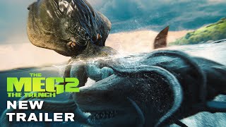 THE MEG 2 THE TRENCH – NEW TRAILER Kraken Chokes Meg 2023 Warner Bros Movie [upl. by Chu]