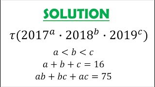 Solution Number of Divisors [upl. by Rasia]