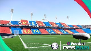 Estadi Olímpic Lluís Companys  Barcelona  eFootball PES 2021  Season 202324 for StadiumServer [upl. by Hillari]