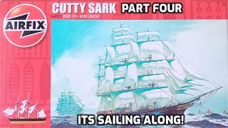 Building the airfix 1955 tooling Cutty Sark  A Model Ship Tutorial part four [upl. by Drawdesemaj]