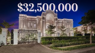 Touring a 32500000 MEGA MANSION Designed for ROYALTY  Dubai Hills [upl. by Franzoni]