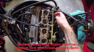 How to do Valve Clearance Check on a CBR600 F4i [upl. by Ymassej719]