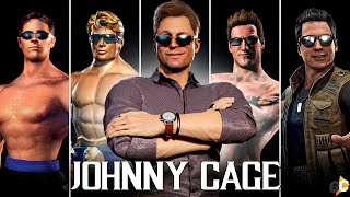 Mortal Kombat JOHNNY CAGE Evolution 19922023  2K 60FPS [upl. by Ronen]