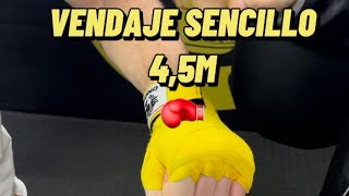 VENDAJE BOXEO 45 METROS🥊🔥boxeo tutorial vendas comosehace aprendeboxeo novatos viral [upl. by Nemrak]