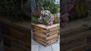 How To Build  Hexagonal planter made from squared timber [upl. by Assirak]