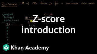 Zscore introduction  Modeling data distributions  AP Statistics  Khan Academy [upl. by Shaine]