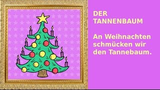 Weihnachten 24 Sätze auf Deutsch  German for children  beginners christmas [upl. by Tillio313]