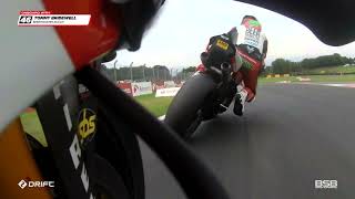 Bennetts British Superbikes RD9  Oulton Park BikeSocial Race onboard highlights [upl. by Arty]