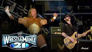 Triple H entrance featuring Motörhead WrestleMania 21 April 3 2005 [upl. by Alyaj749]